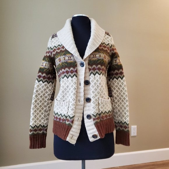 Eddie Bauer Sweaters - Eddie Bauer Grandpa Grandma Fair Isle Sweater S/M